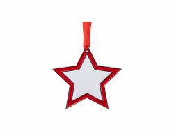 3” Sublimation Blank Star Metal Ornament