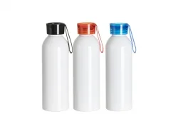 HE 60pcs 750ml White Blank Sublimation Aluminum Sports Water Bottles Heat  Press Printing Travel Water Bottle