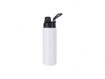 Sublimation 25oz/750ml Stainless Steel Flask w/ Portable Lid (White) MOQ:3000