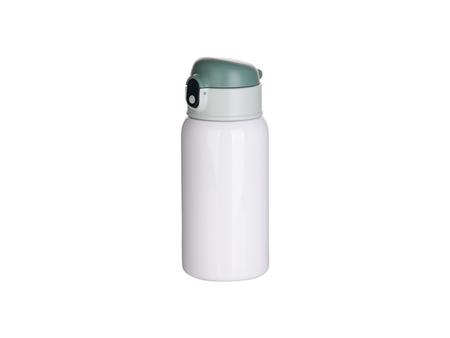 Botella con Pajita Acero Inoxidable 18oz/550ml (Blanco)