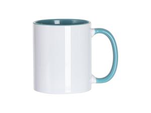 Sublimation 11oz Inner/Handle Color Mug - Lake Blue