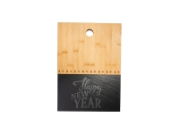 Bamboo with Slate Cutting Board (Rect, 25*35cm)