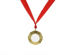 Médaille Or Ø 6 cm / Surface de Marquage Ø 3,2 cm Sublimation Transfert Thermique