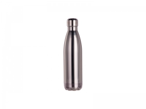 Sublimation 17oz/500ml Stainless Steel Cola Shaped Bottle (Mirror-Like Silver)