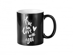 11oz Taza grabada que cambia de color (Amor)