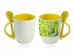 11oz Color Sublimation Spoon Mug