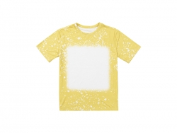 Yellow Bleached Starry Cotton Feeling T-shirt for Sublimation Printing