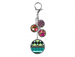 Sublimation Four-circle Bag Decoration Keychain