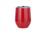 Sublimation 12oz Stainless Steel Stemless Wine Cup (Red)