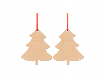 Sublimation Blanks Double-sided Plywood Ornament (Tree)