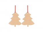 Sublimation Blanks Double-sided Plywood Ornament (Tree)