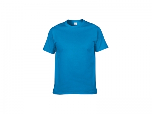 Sublimation Cotton T-Shirt-Medium blue