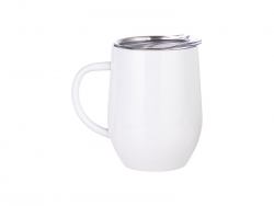 Copo Vinho Com Asa Inox 12oz /360ml (branco)