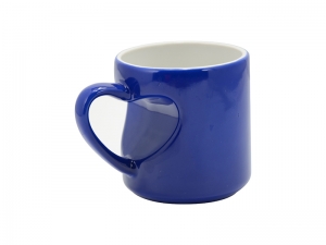 Sublimation Heart Shape Handled Color Changing Mug(Blue)