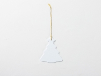 Sublimation Blanks Plastic Christmas Tree Ornament(7.1*8.3cm)