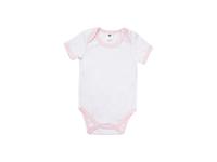 Baby Onesie Short Sleeve L(Pink Edge,6-12M)