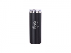 20oz/600ml Powder Coated Stainless Steel Mug(Black)