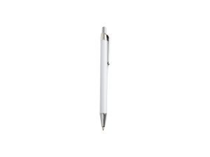 Sublimation Ballpoint Pen with Shrink Wrap (Silver+White Barrel)