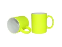 Sublimation 11oz Fluorescent Mug(Frosted, Light Yellow) - BestSub