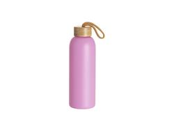 Garrafa de Vidro fosco 25oz/750ml com Tampa de bambu (Roxo)