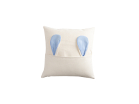 Sublimation Blanks Easter Bunny Pillow Cover(Light Blue Ears, 40*40cm)