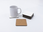 Sublimation Blanks Square HB Mug Coaster w/ Cork(9*9cm)