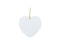 Sublimation Blanks Plastic Heart Ornament(7.5*7.2cm)