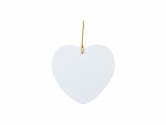 Sublimation Blanks Plastic Heart Ornament(7.5*7.2cm)