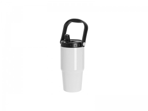 Sublimation Blanks 20oz/600ml Stainless Steel Travel Tumbler with Portable Lid(White)