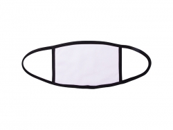 11*16.5cm Sublimation Face Mask (Black Edge, Small) 16.5*11cm