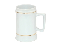 Sublimation 22oz Beer Mug(Gold Rim)