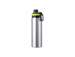 28oz/850ml Sublimation Blanks Alu Water Bottle with Color Cap (Silver)