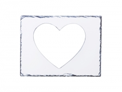 Sublimation Heart Shape Frame Slate (19*25cm)