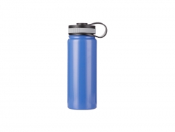 Garrafa Inox com Tampa Portátil 18oz/550ml (Azul)