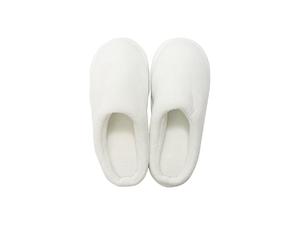 Sublimation Kids Fuzzy  Close Toe Slippers  (Full White, 32-33#)