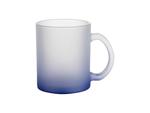 Sublimation 11oz Glass Mugs Gradient Dark Blue