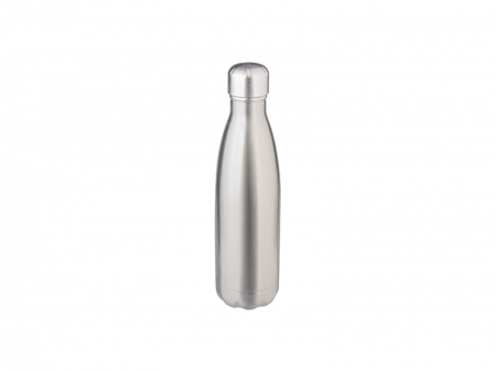 Sublimation 17oz/500ml Stainless Steel Coka Shaped Bottle(Silver)