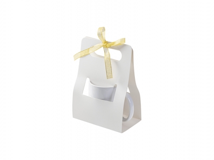Sublimation Blanks White Box for 11oz Mug with Ribbon(14*8.5*19.5cm)