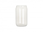 Sublimation Blanks 13oz/400ml Can Glass Mug with bamboo lid(Clear)