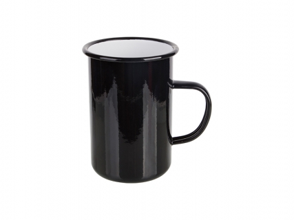 Taza Esmaltada 15oz/450ml (Negro) Cantidad Mínima:2000uds