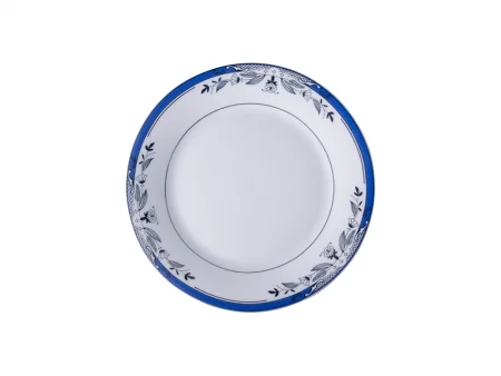 Sublimatable plate,8 rim plate w/ gold trim, sublimation plates