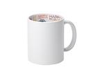 Sublimation Blanks 11oz Motto Mug(HAPPY HOLIDAYS)