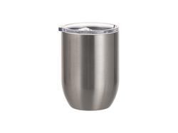 Copo de Vinho Sem Haste Inox 15oz/450ml (Prateado)