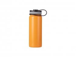 Garrafa Inox com Tampa Portátil 18oz/550ml  (Laranja)