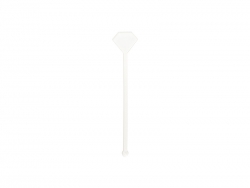 Sublimation Blanks Acrylic Drink Stirrers (3*14.5*0.4cm,Diamond Shape)