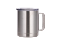 Engraving Blanks 10oz/300ml Stainless Steel Mug with Sliding lid (Silver)