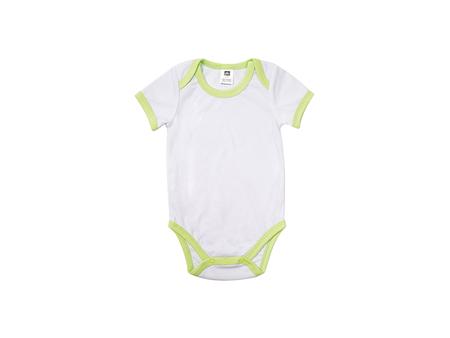 Baby Onesie Short Sleeve L(Green Edge,6-12M)