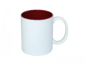 Sublimation 11oz Two-Tone Color Mugs - Maroon