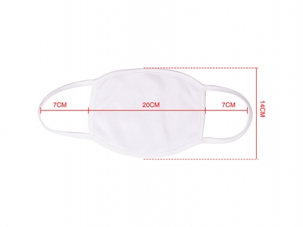 Mascarilla Sublimación (Blanco, Adulto)
