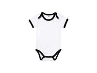 Baby Onesie Short Sleeve XL(Black Edge,12-18M)